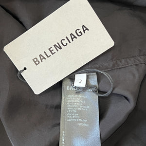 BALENCIAGA 2022SS ディストレス オーバーサイズ バッファローチェック ラインドシャツジャケット