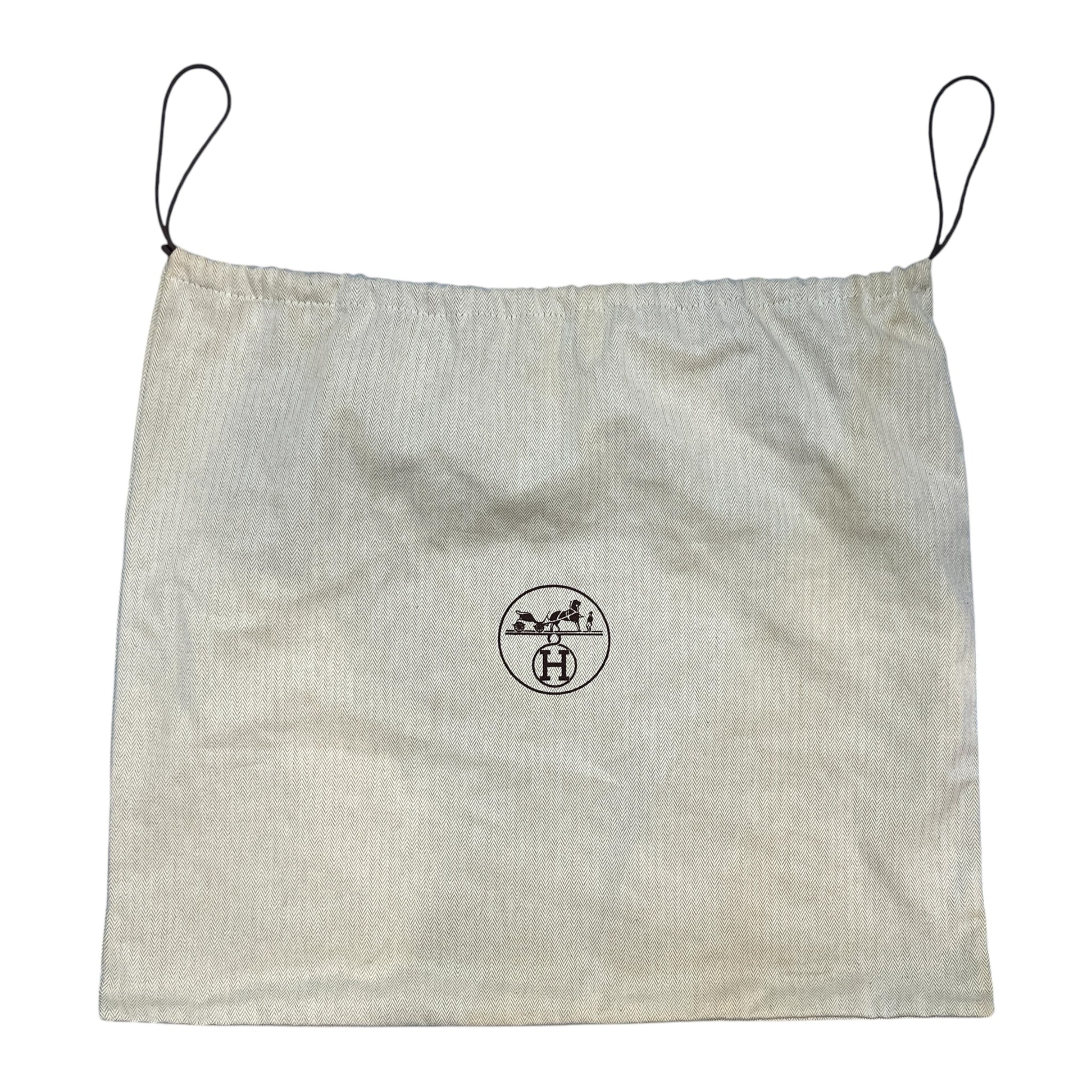 HERMÈS Tibet Vertical Shoulder Bag Toile H Beige × Brown