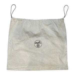 HERMÈS Tibet Vertical Shoulder Bag Toile H Beige × Brown