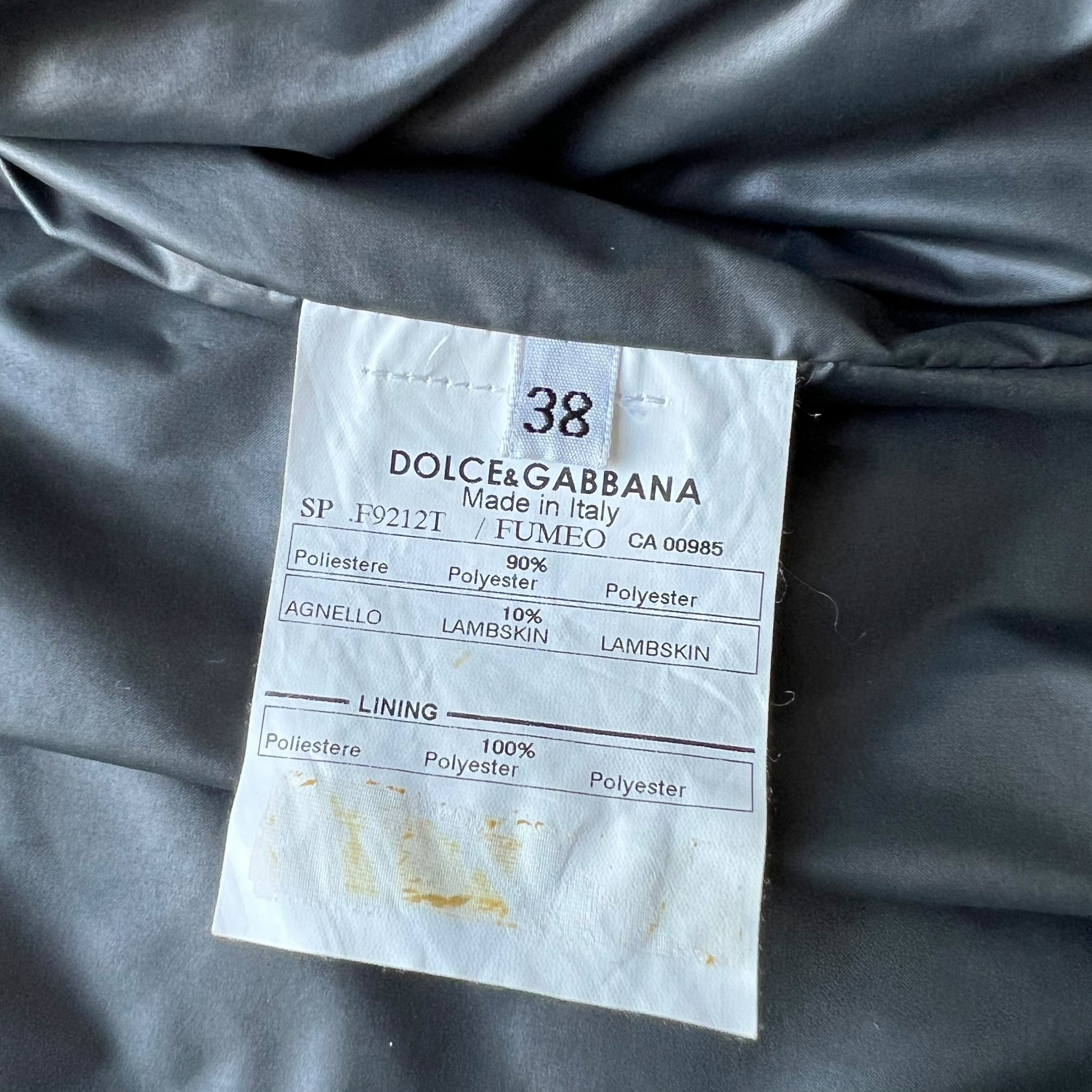 DOLCE&amp;GABBANA quilting lambskin zipup jacket