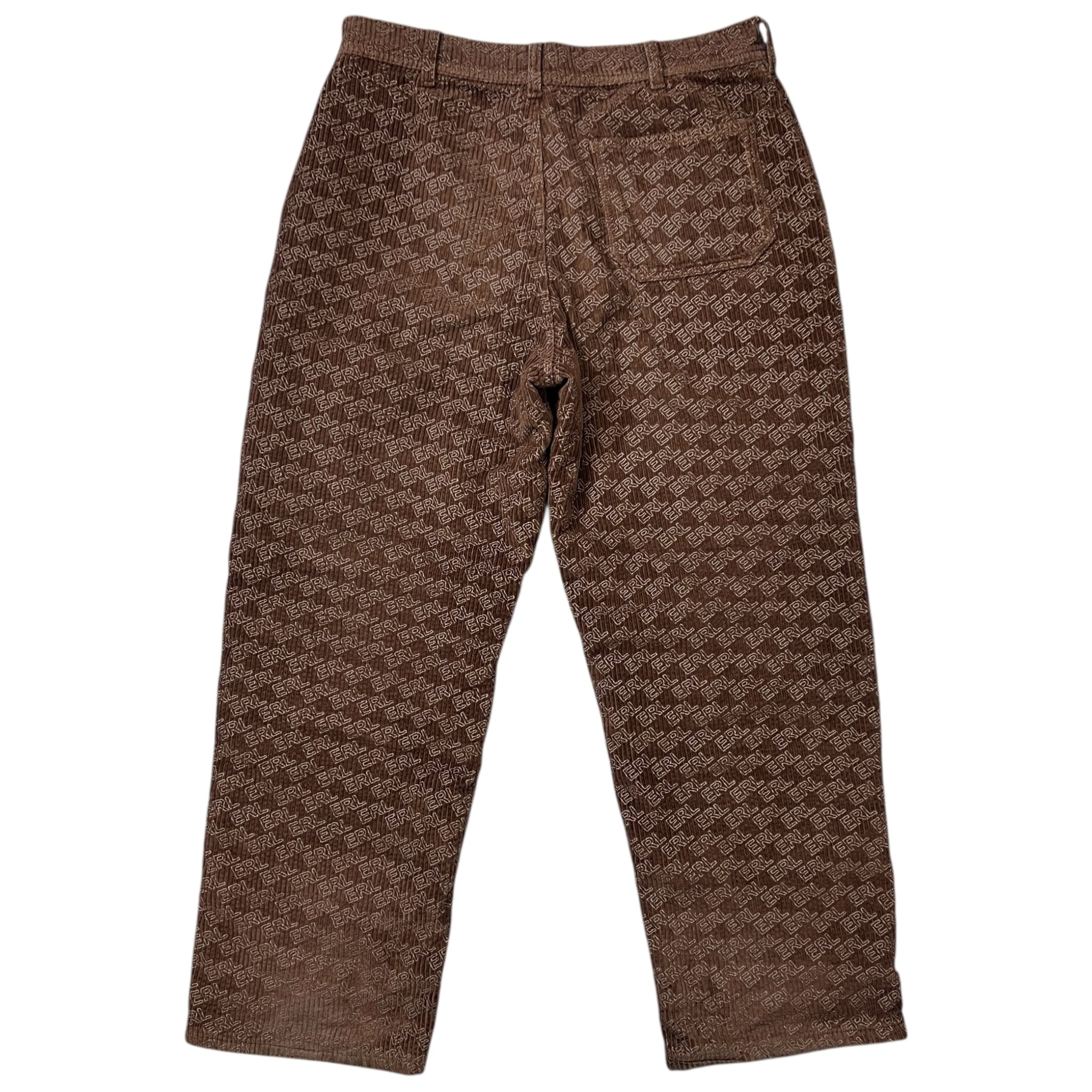 ERL Corduroy Embossed Set-Up Brown Track Jacket & Pants