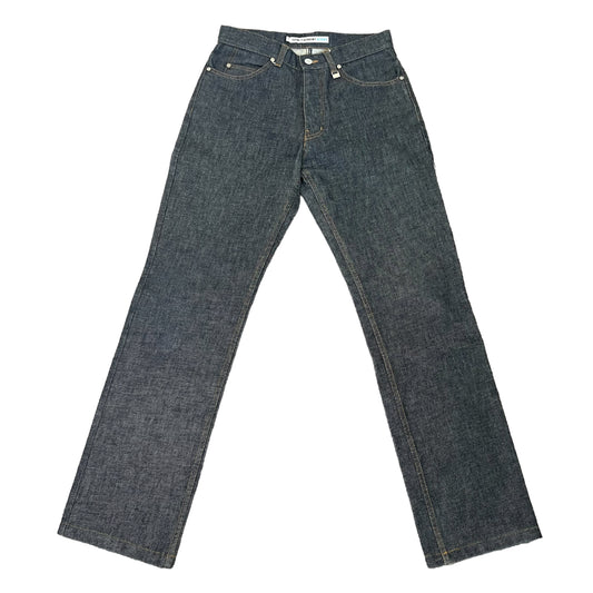 SAINT LAURENT JEANS BUTTON FLY STRAIGHT DENIM PANTS 90s HEDI SLIMANE