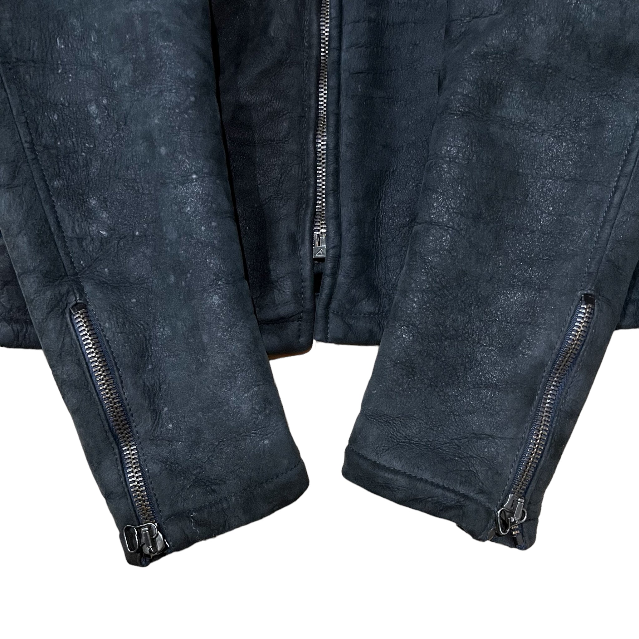 HELMUT LANG 2000AW BLACK BORE MOUTON SHEARLING JACKET