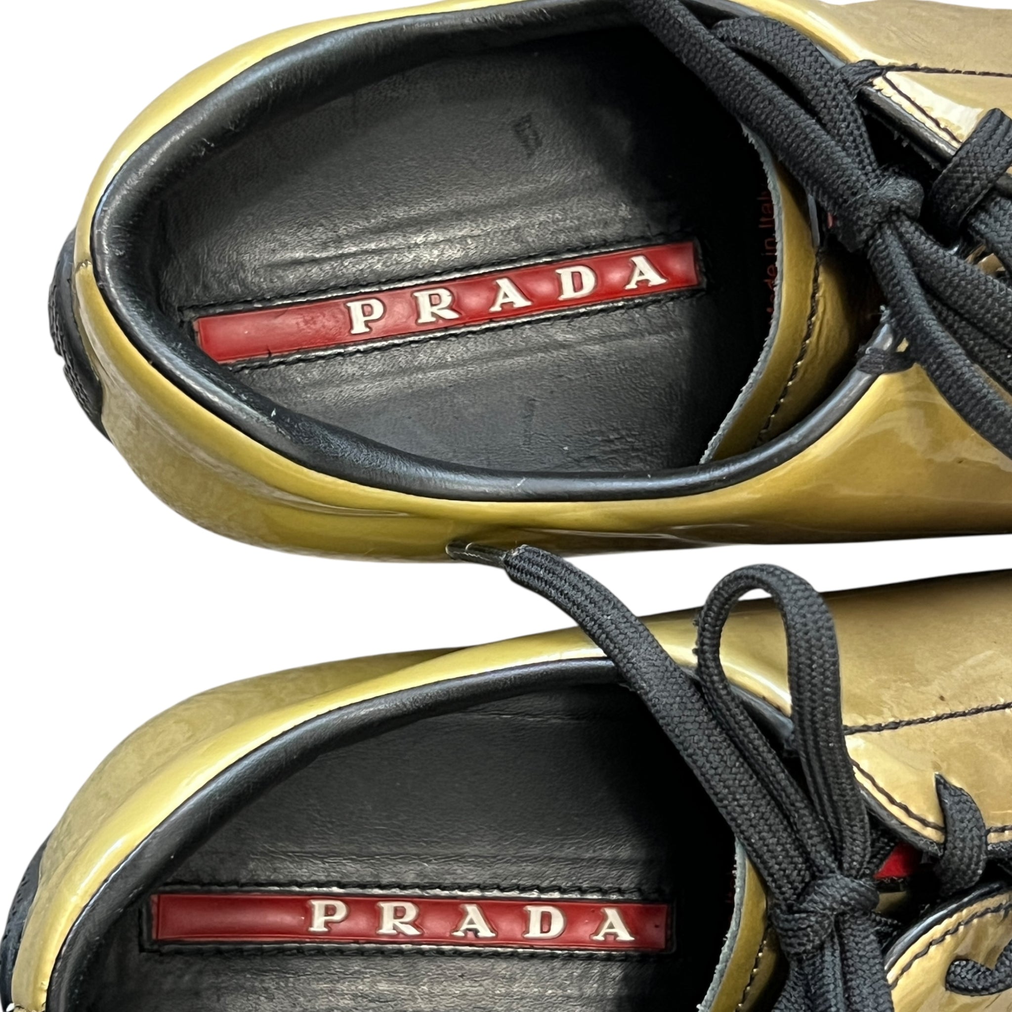 PRADA 2000s Enamel Gradation Driving Sneaker
