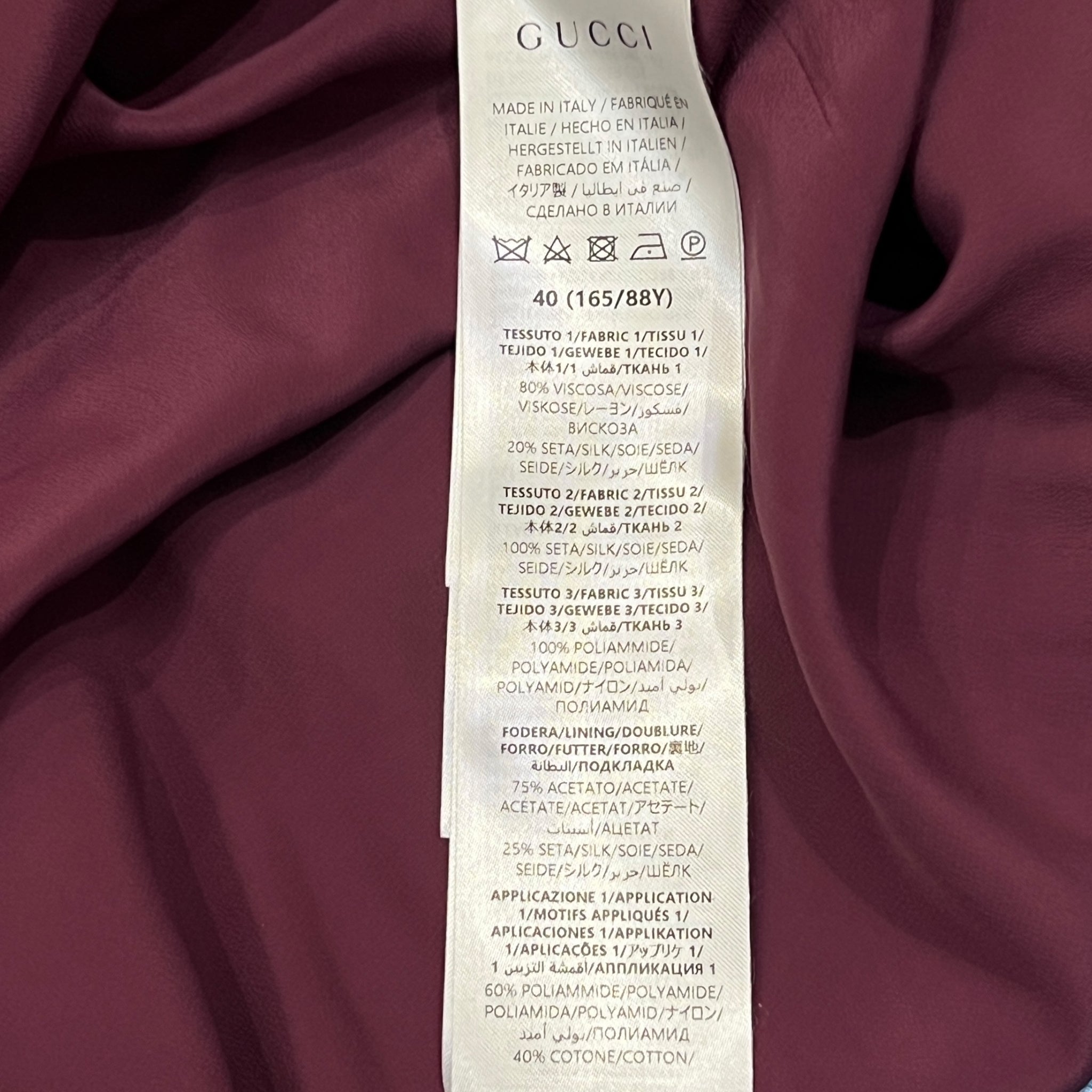 GUCCI 2024AW LOOK22 Velours Dress