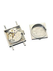 PATEK PHILIPPE Square — Antique Watch Ref. 3285/21 Solid Silver 1980s With Travel Case
