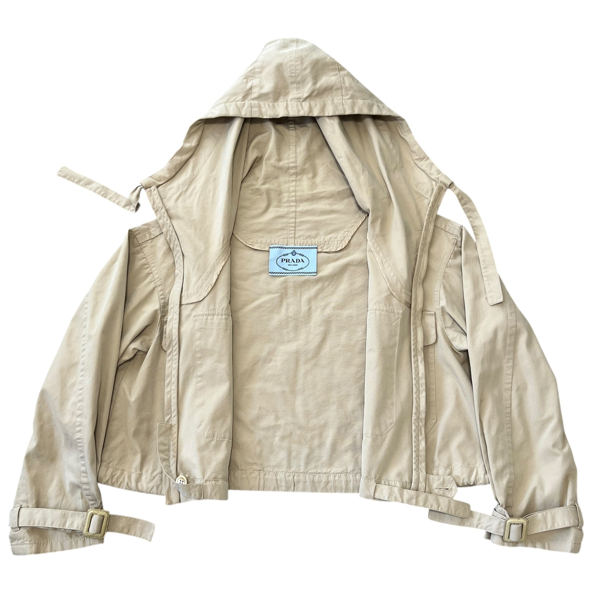 PRADA Wrapping Straps Short Length Coat