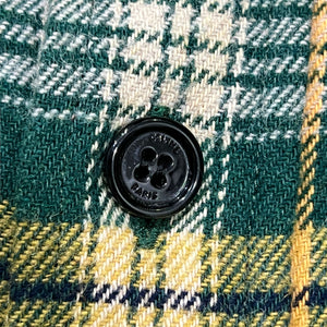 CELINE × Hedi Slimane 2022FW Yellow Plaid Flannel Shirts