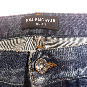 BALENCIAGA 2022AW DISTRESSED HEM GRAFFITI JEANS