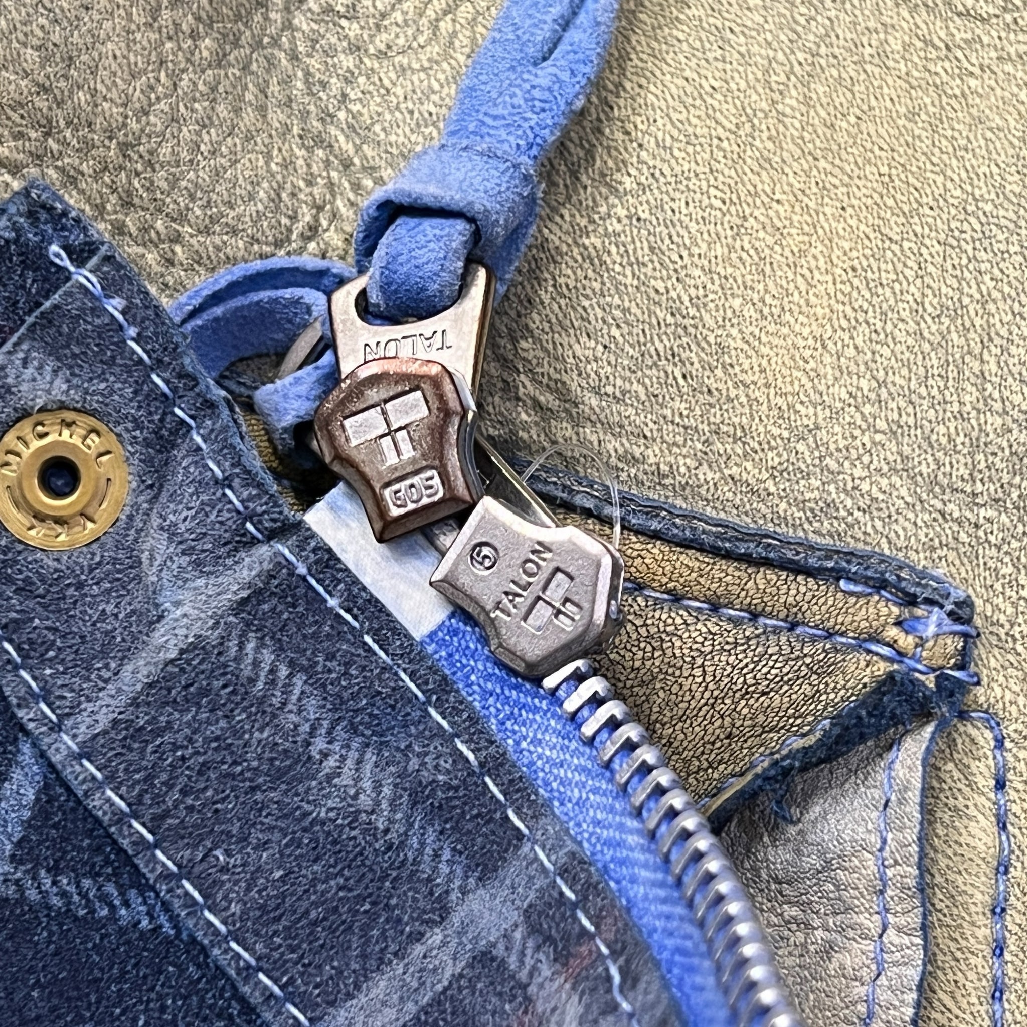 TAKAHIROMIYASHITA The Soloist. 2012 Spring eARTh dye(TM) Blue Dearskin 2Way Leather Jacket