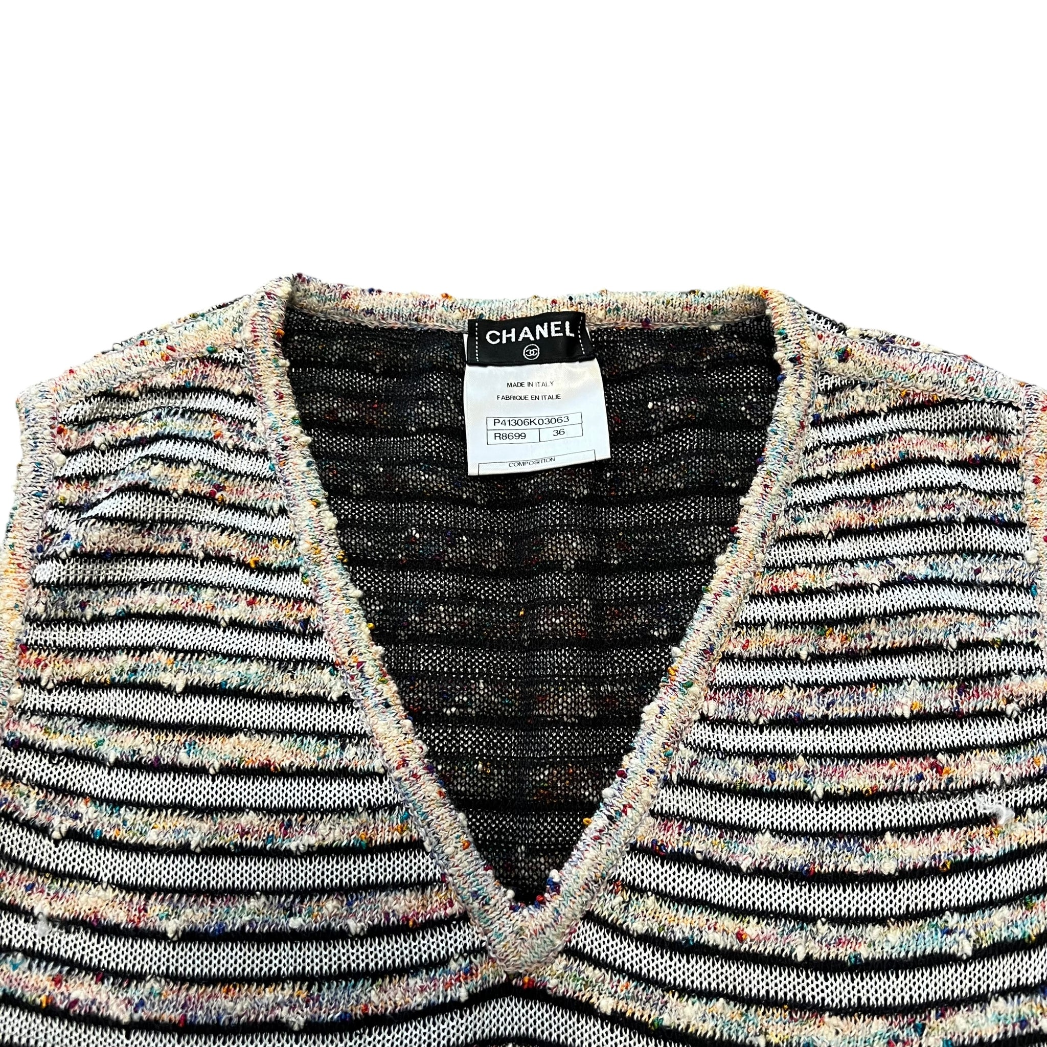 CHANEL Tweed knit Multi Color Summer Viscose One-Piece