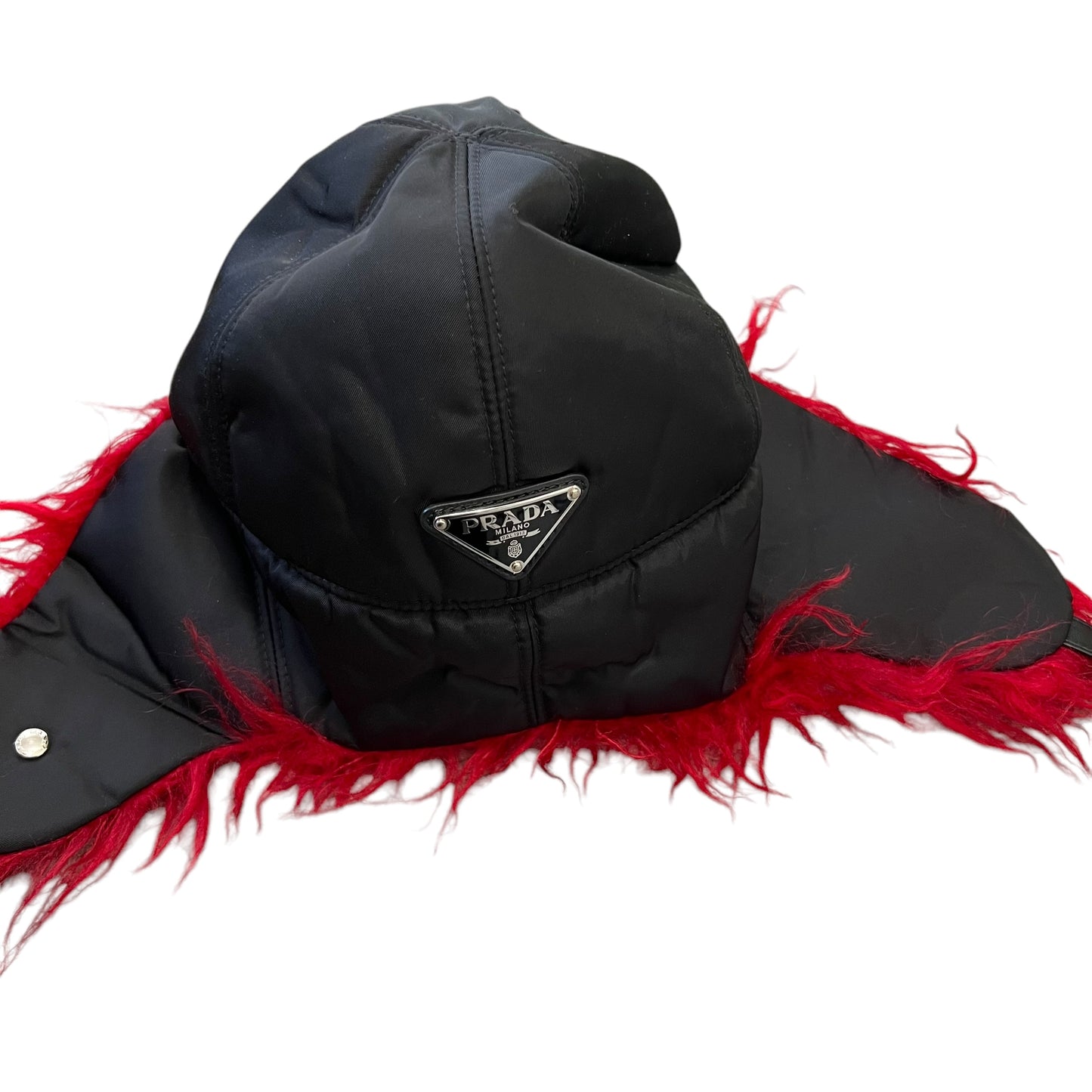 PRADA 2019AW Nylon Ear Flapped Flight Cap