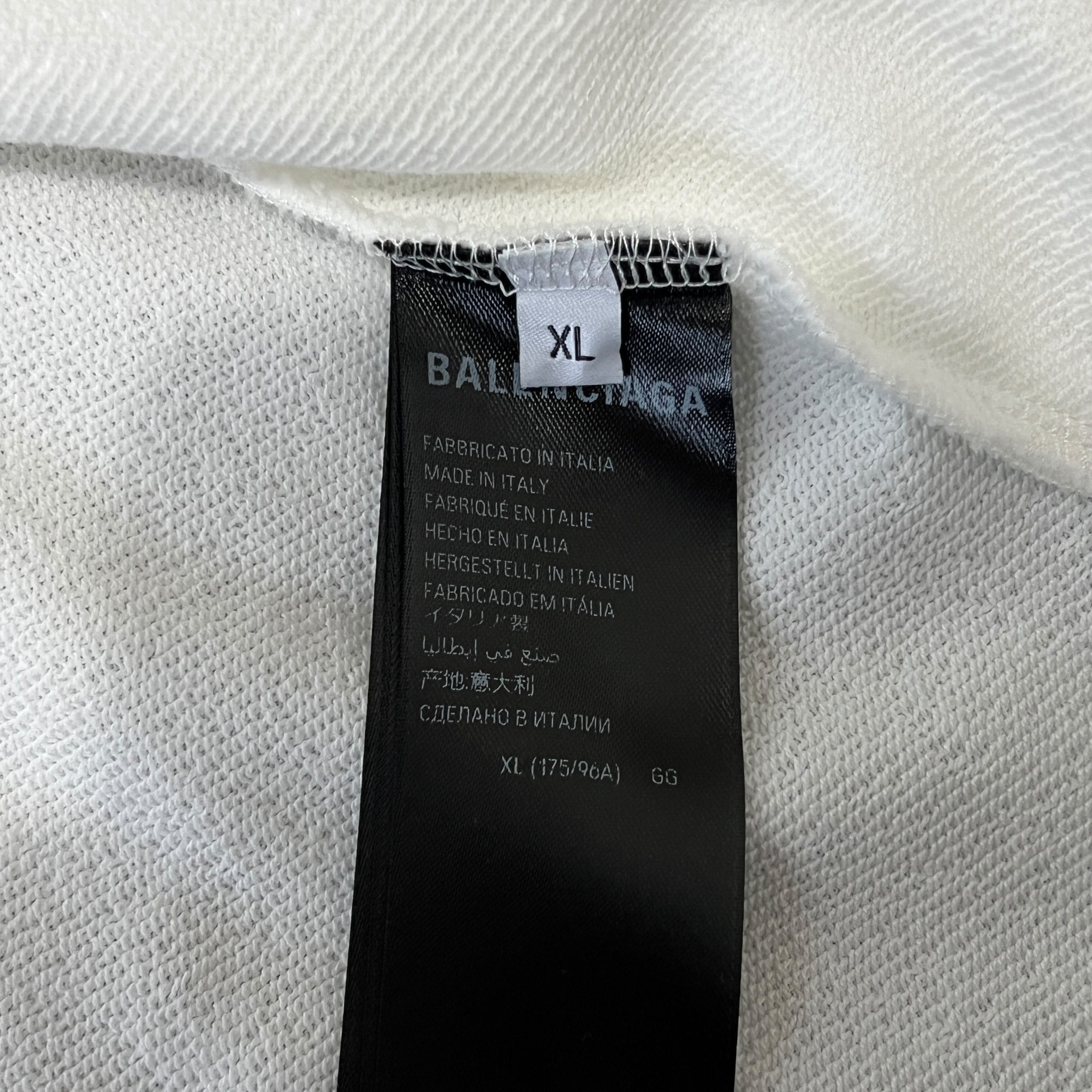 BALENCIAGA 2023 Winter Look26 Infinity Back Logo Cotton Terry Jersey Hoodie