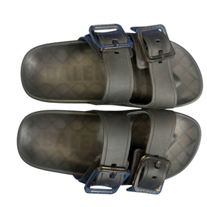 BALENCIAGA Two-Strap Leather Sandals black