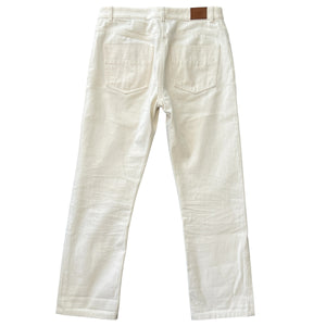 HERMES 2020SS 5 Pocket Ivory Denim Pants
