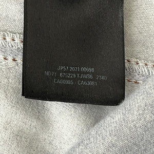 BALENCIAGA 2021 Winter Trompe-l'oeil Velours Damage Denim Pants