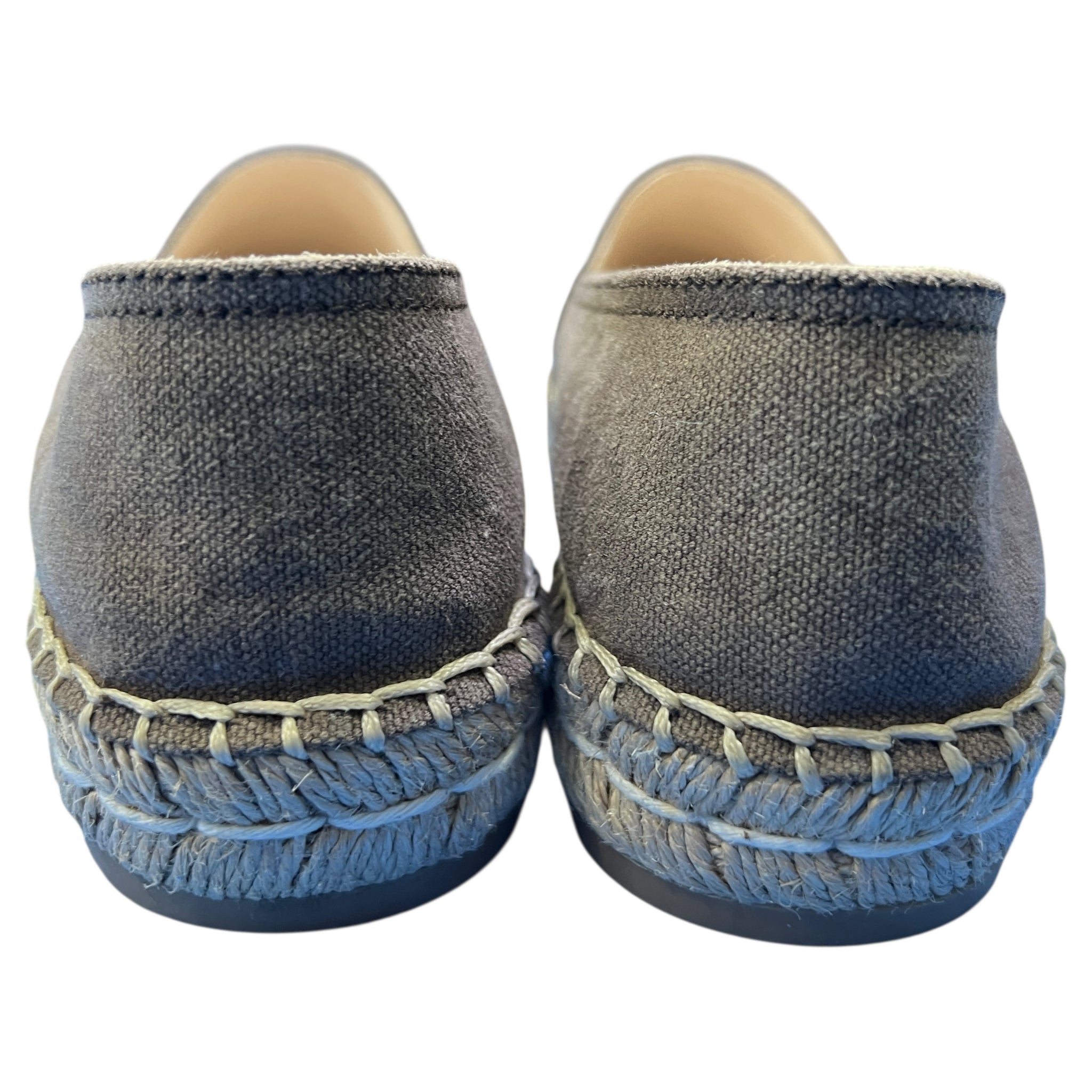 PRADA Canvas Oval Logo Espadrilles