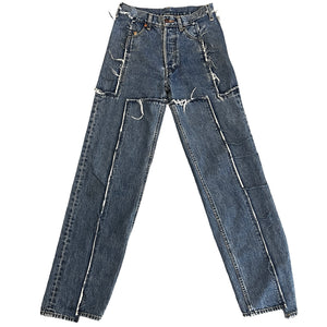 VETEMENTS 2019SS Reconstructed Denim Pants By Demna Gvasalia XS
