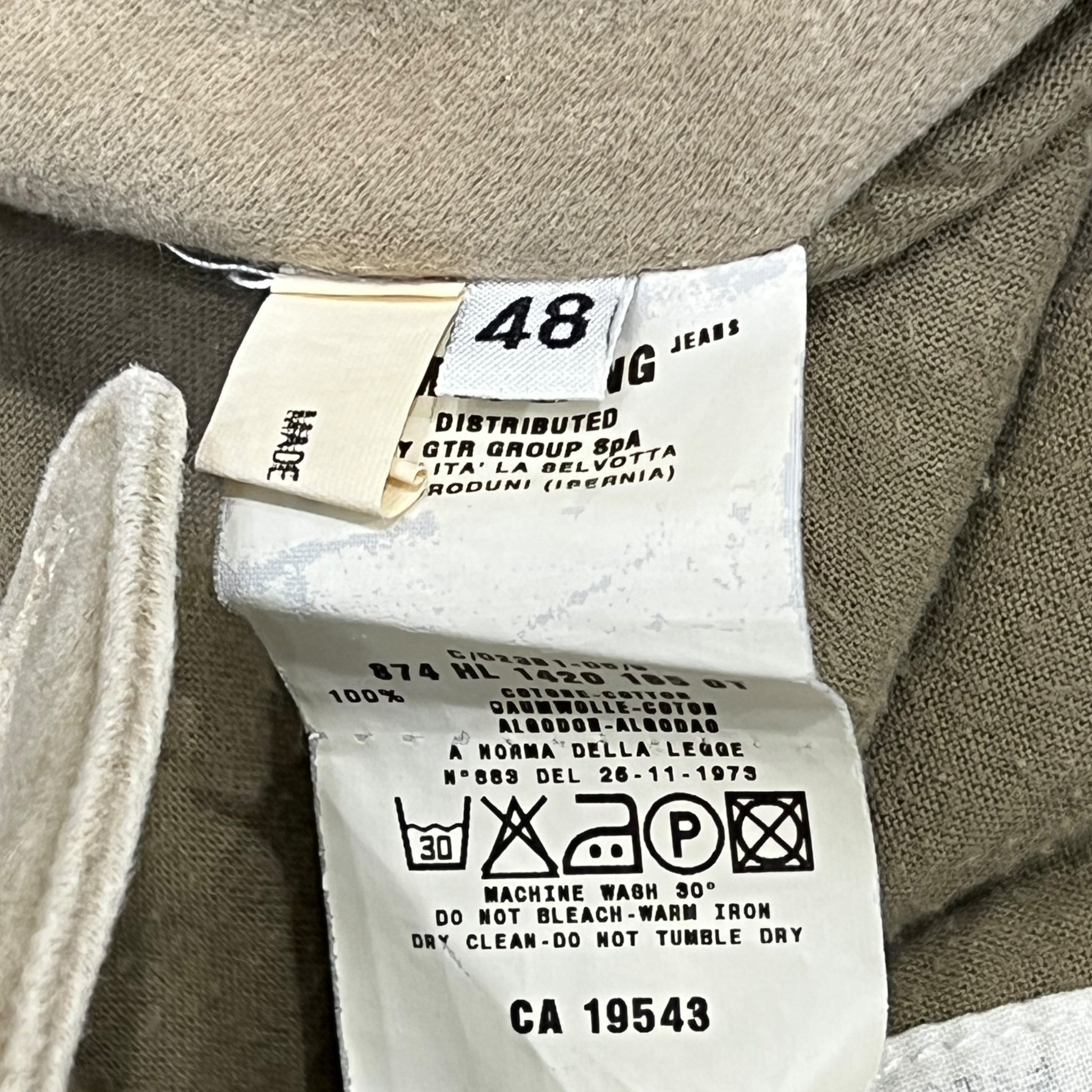 HELMUT LANG 1999AW Vintage Moleskin Astro Biker Pants 