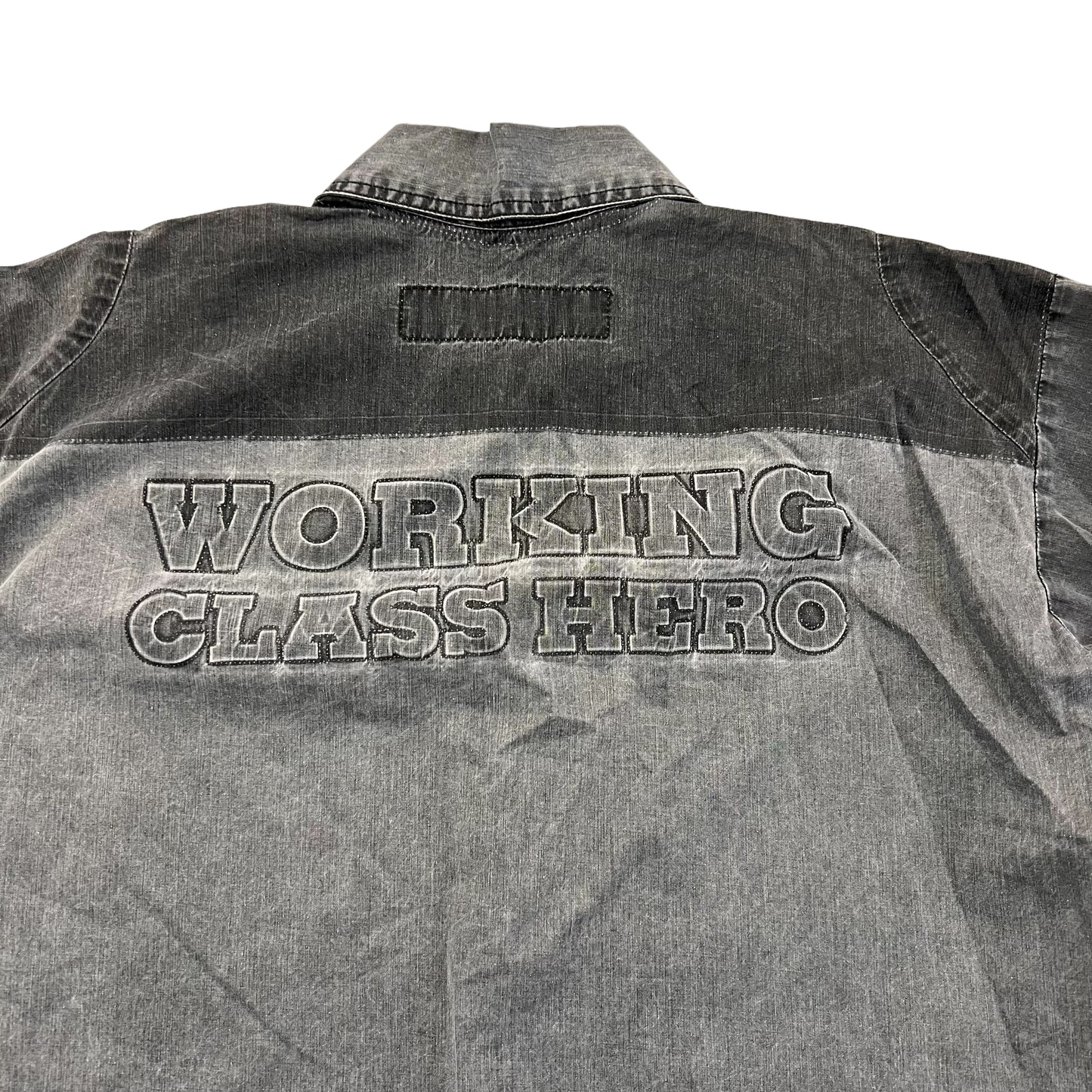 UNDERCOVER 1999SS RELIEF OVER-DYED GREY ANORAK SHIRTS