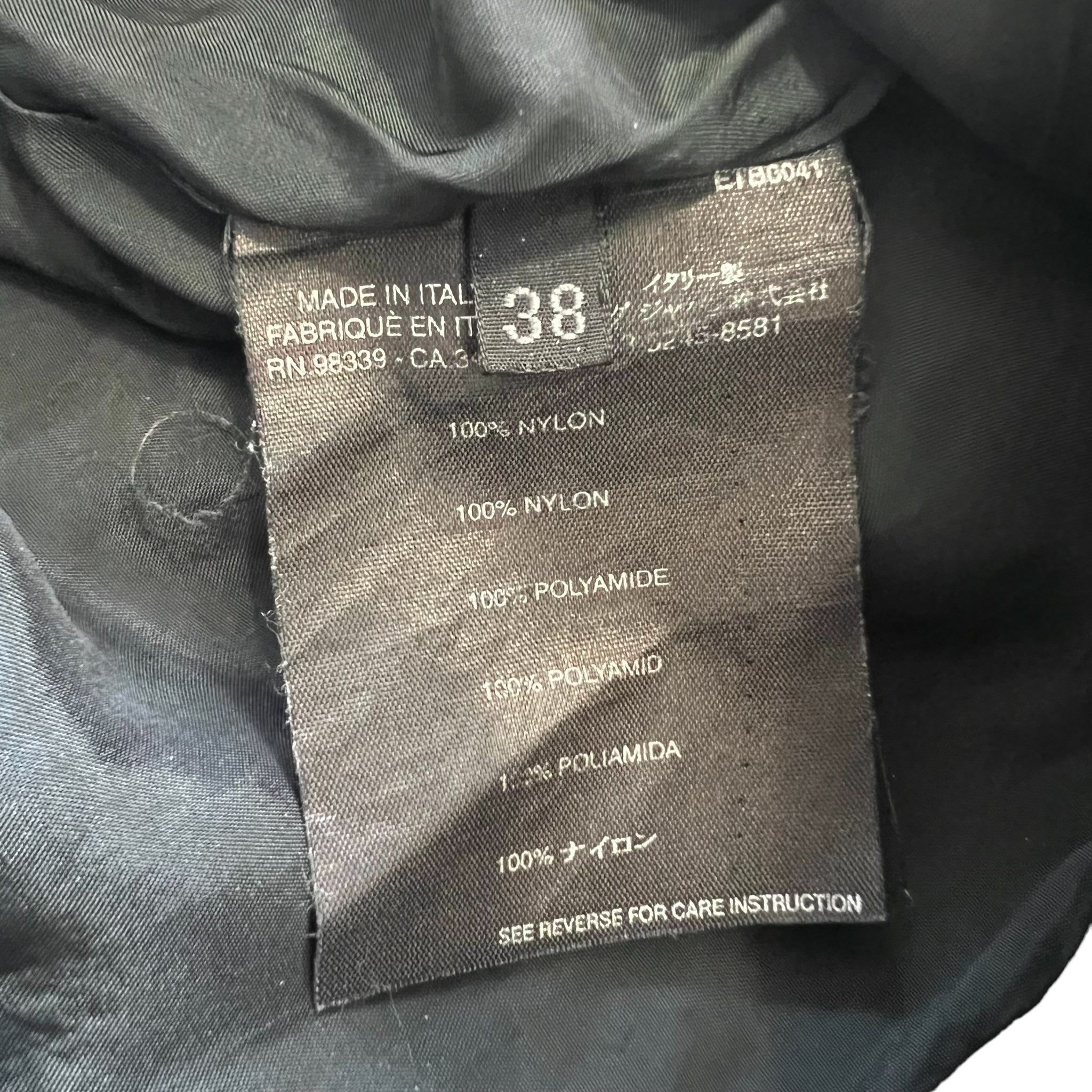 PRADA NYLON LONG COAT