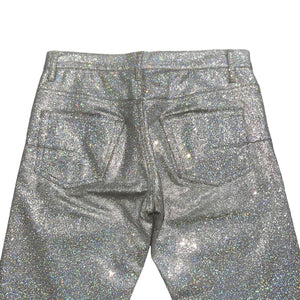 DIOR HOMME 2006SS GLITTER LAME PANTS JEANS HEDI SLIMANE