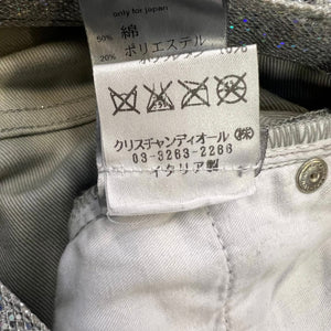 DIOR HOMME 2006SS GLITTER LAME PANTS JEANS HEDI SLIMANE