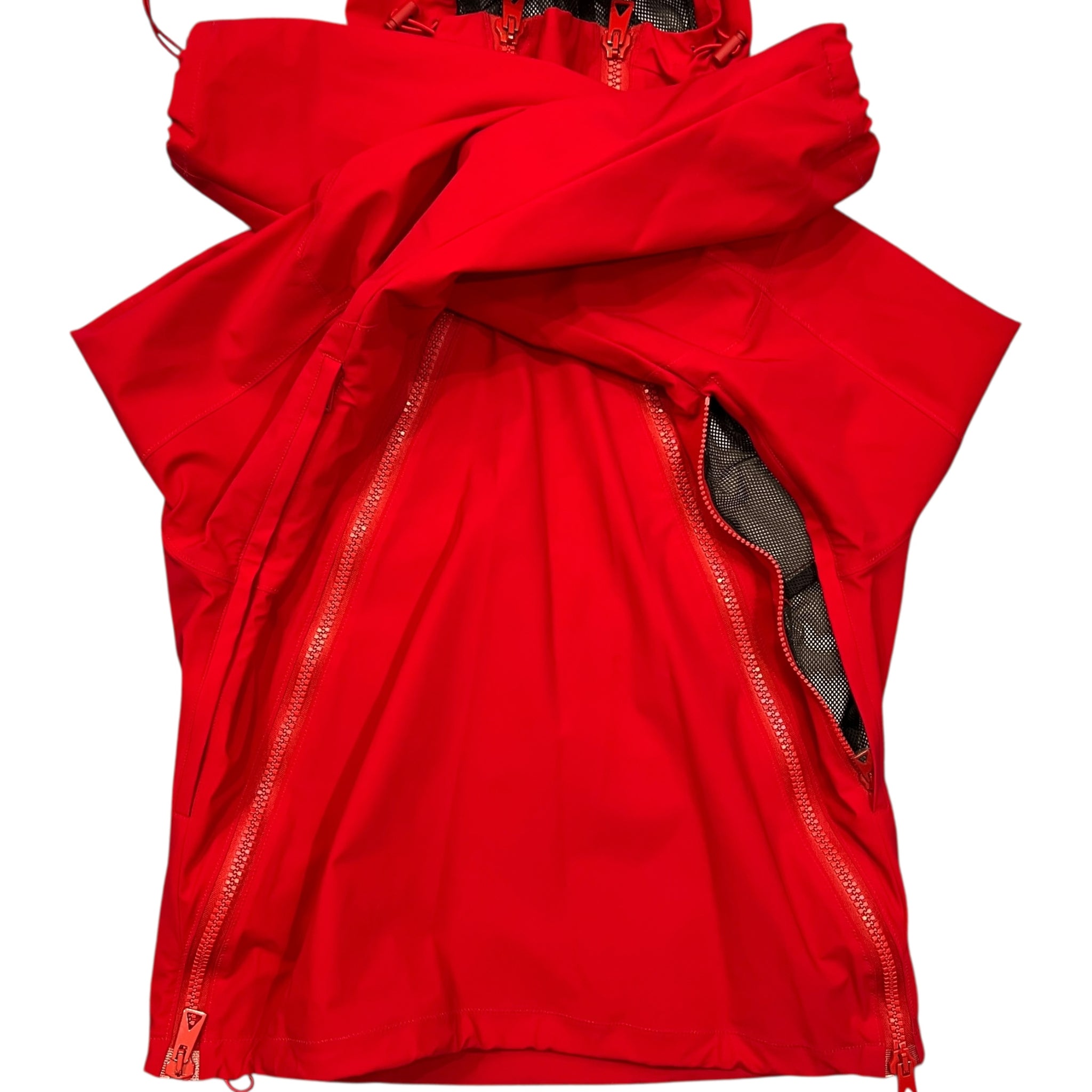 BOTTEGA VENETA 2022SS DANIEL LEE Zip Hooded Technical Jacket Red