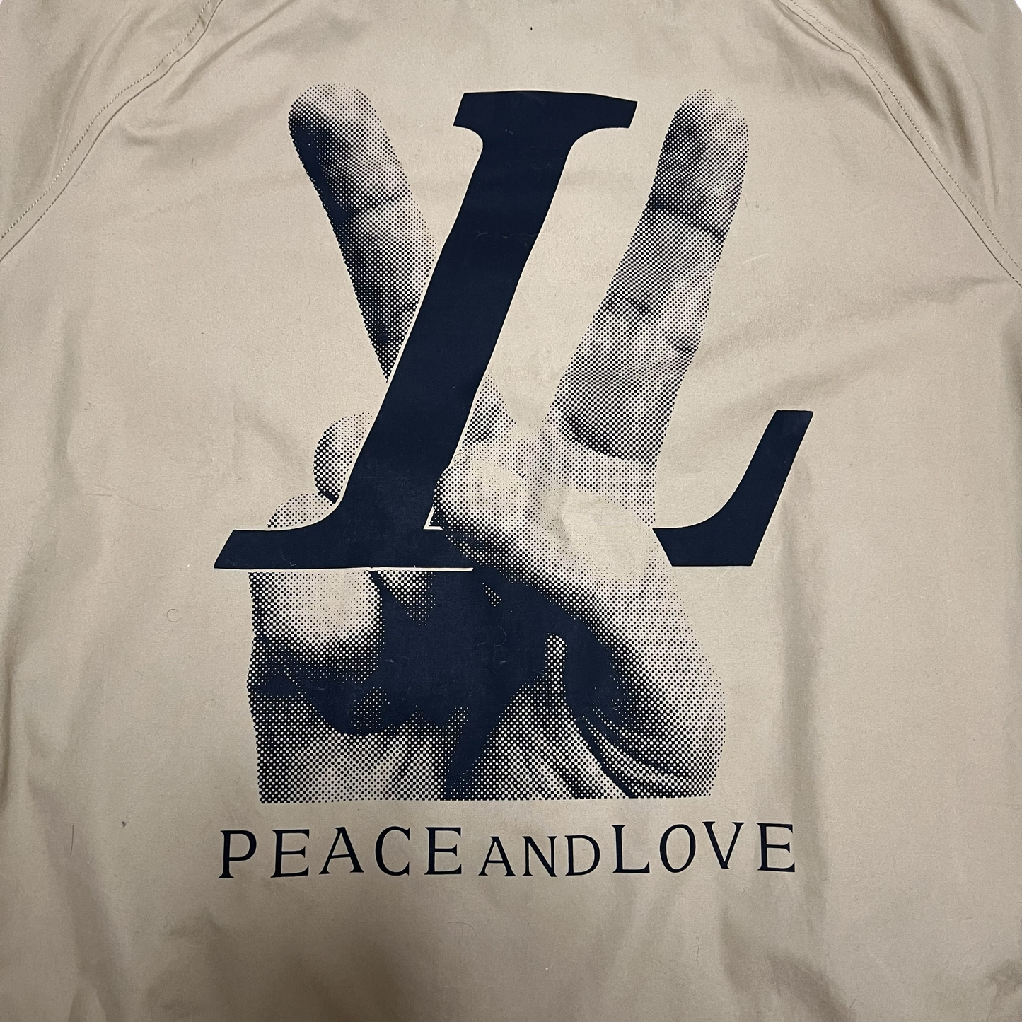 LOUIS VUITTON 2018AW KIM JONES PEACE AND LOVE HARRINGTON JACAKET
