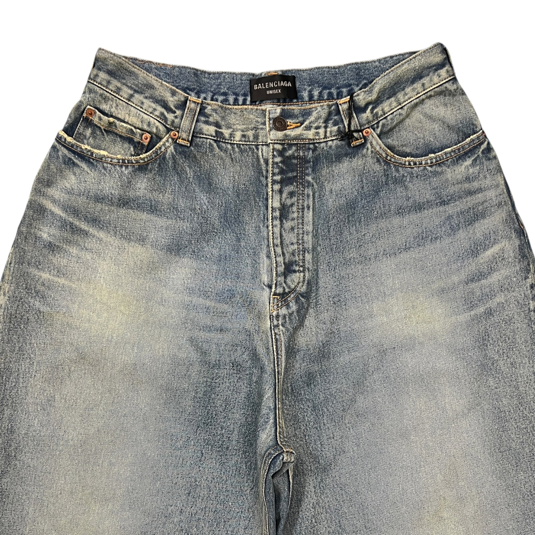 BALENCIAGA 2022 Fall Wax Coating Denim Buggy Pants – SEVENSTARCLOTHING