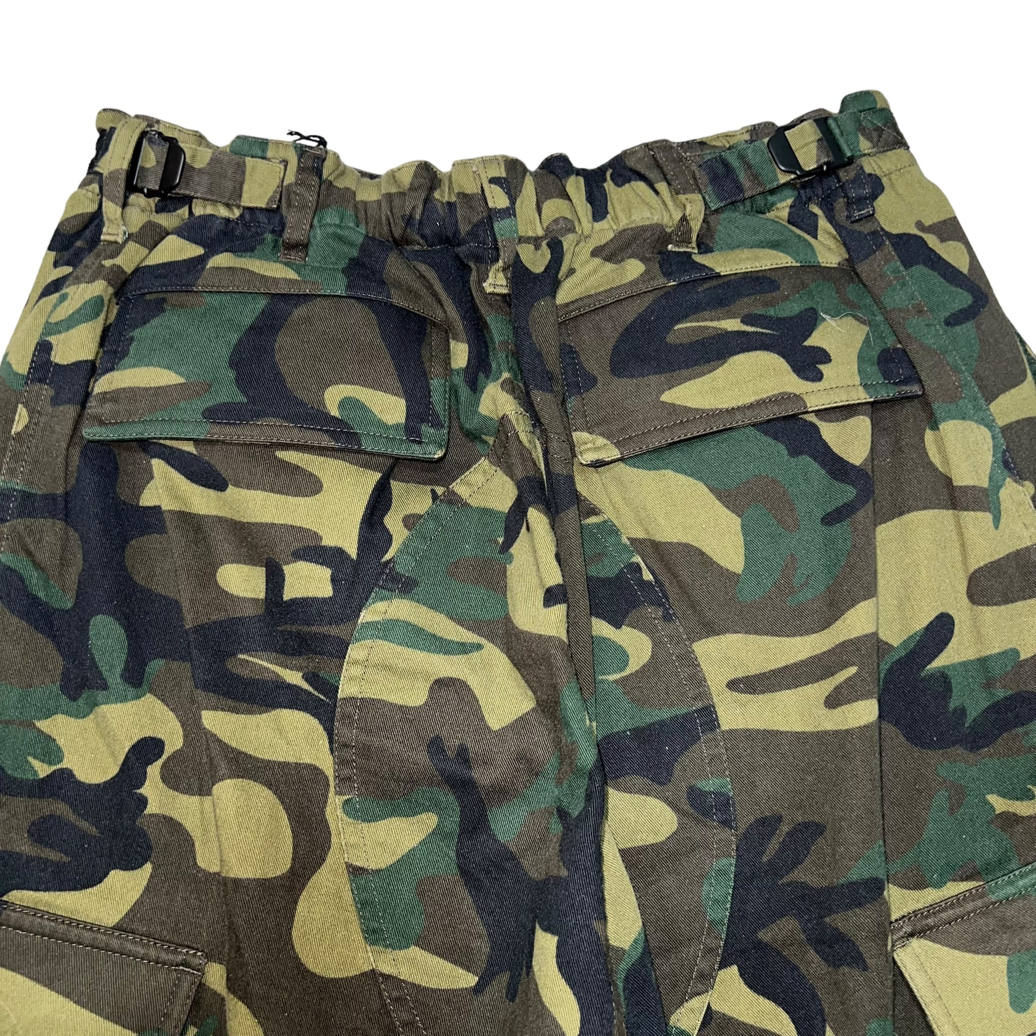 BALENCIAGA 2021 WINTER OVERSIZED CAMOUFLAGE KICK CARGO PANTS