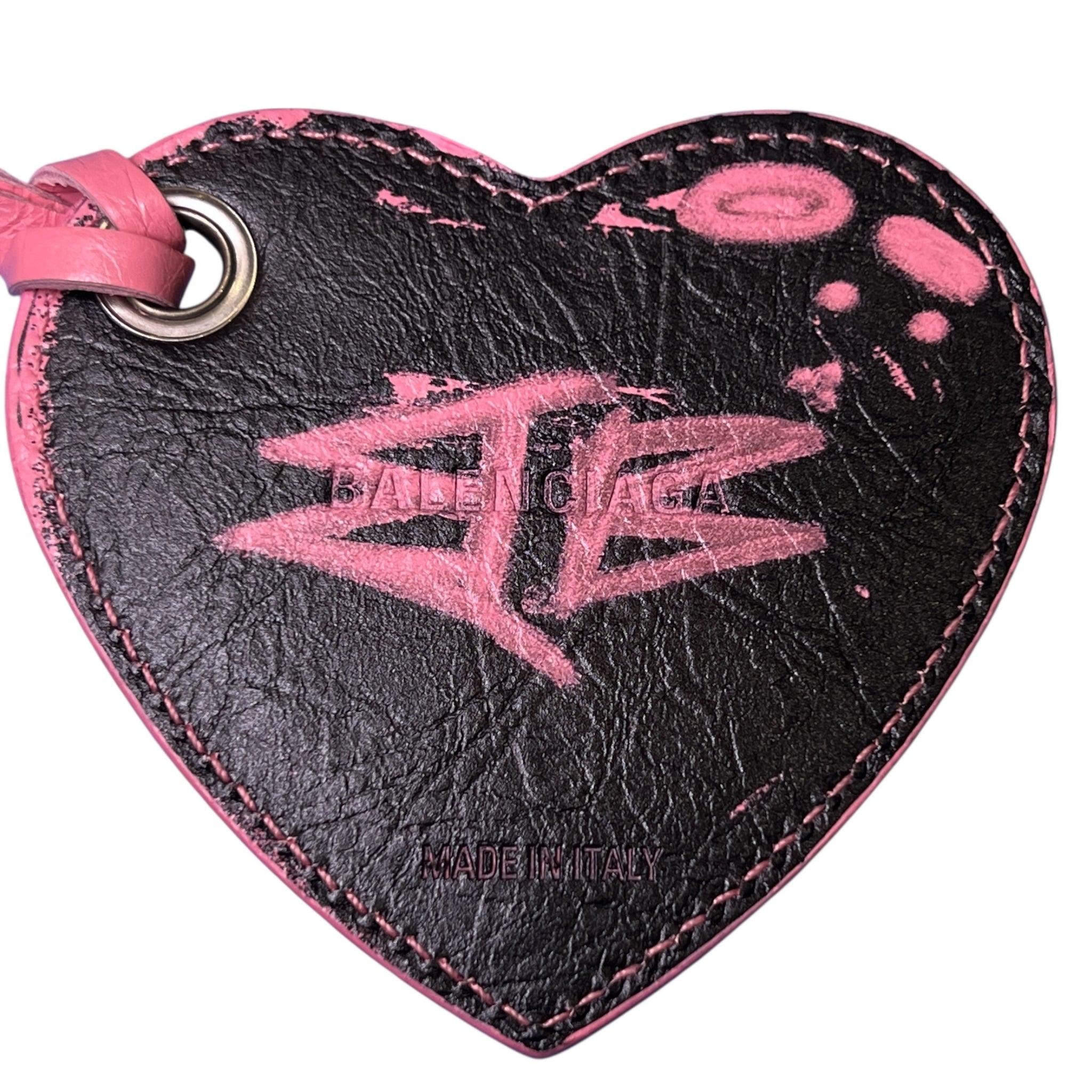 BALENCIAGA 2023SS Le Cagole XS Graffiti On Arena Lamb Shoulder Bag Sweet Pink