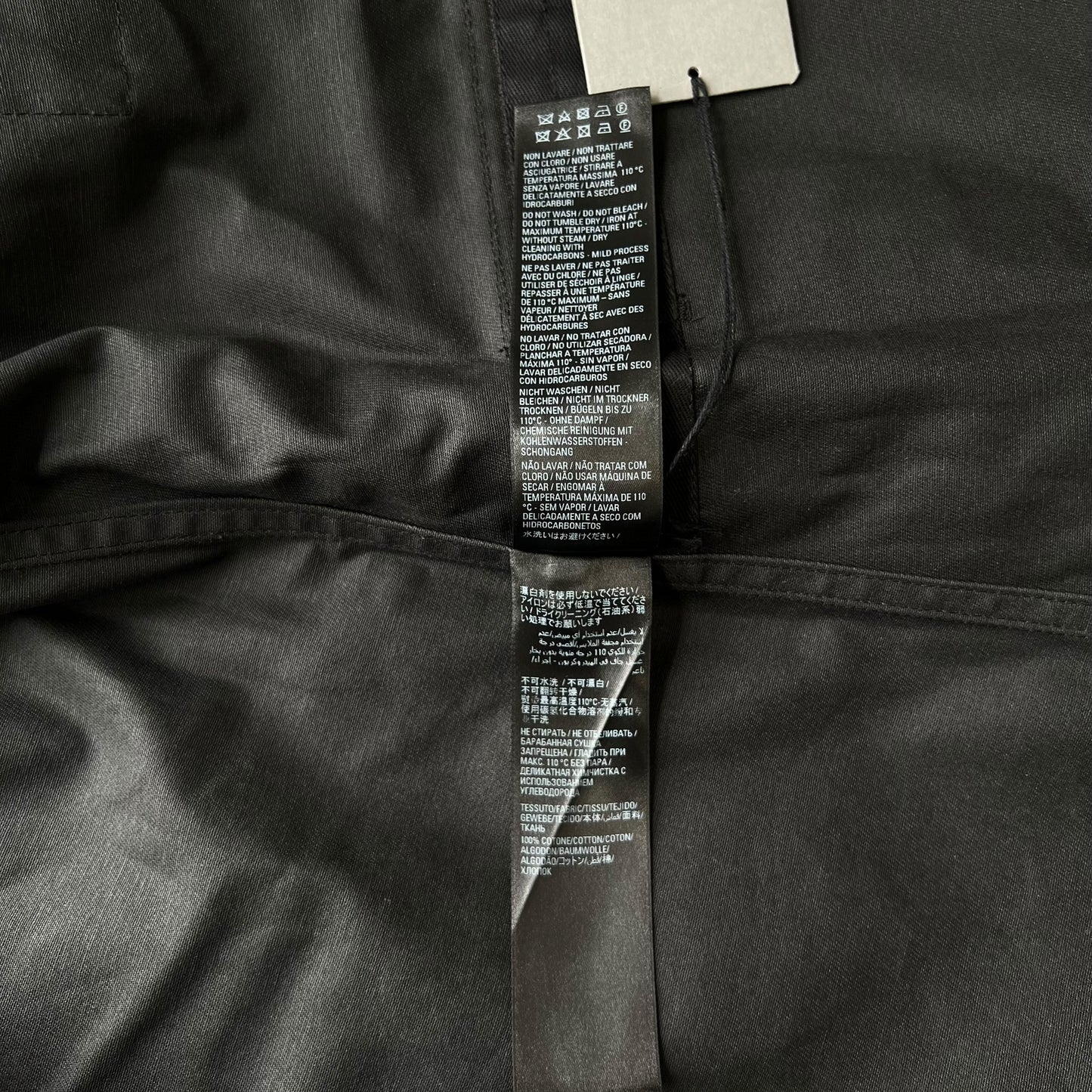 BALENCIAGA 2023SS black coating cargo jacket