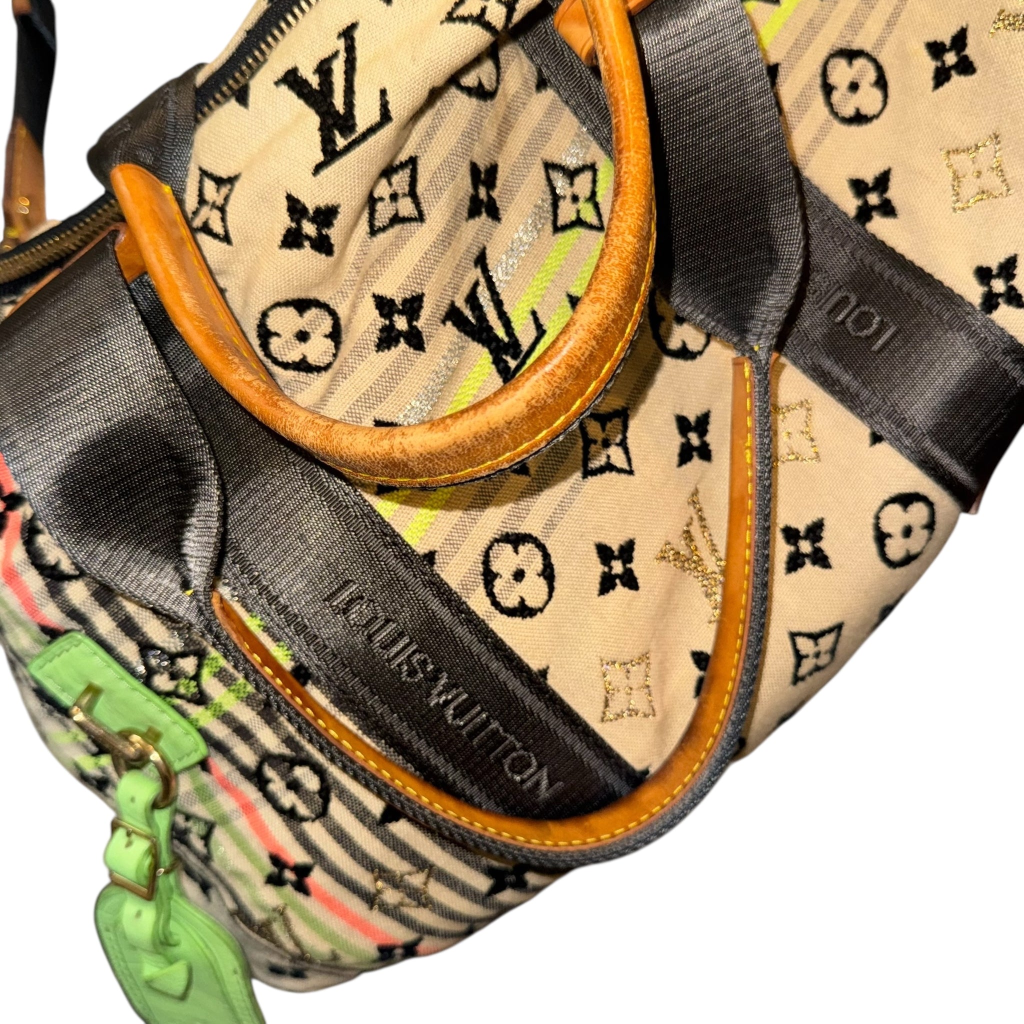 LOUIS VUITTON 2010 M40360 Tuareg Monogram Chouchou Multicolor LV Boston Shoulder Bag