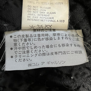 tricot COMME des GARCONS AD1988 Double Breasted Leather Coat