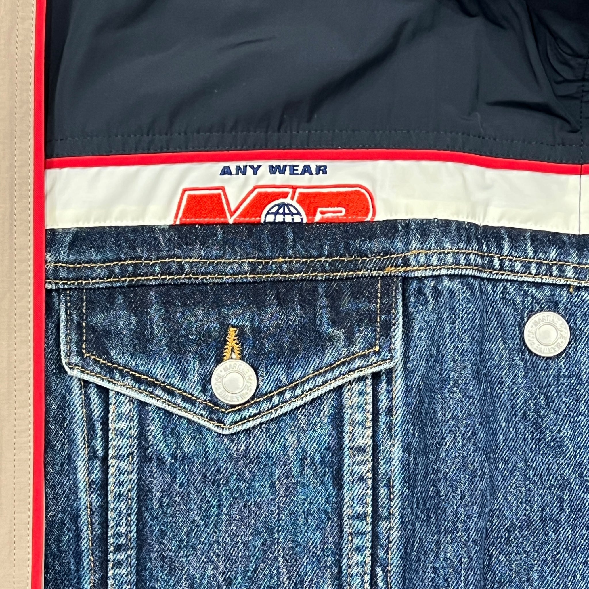 Martin Rose 2019SS Hybrid Denim Track Jacket – SEVENSTARCLOTHING