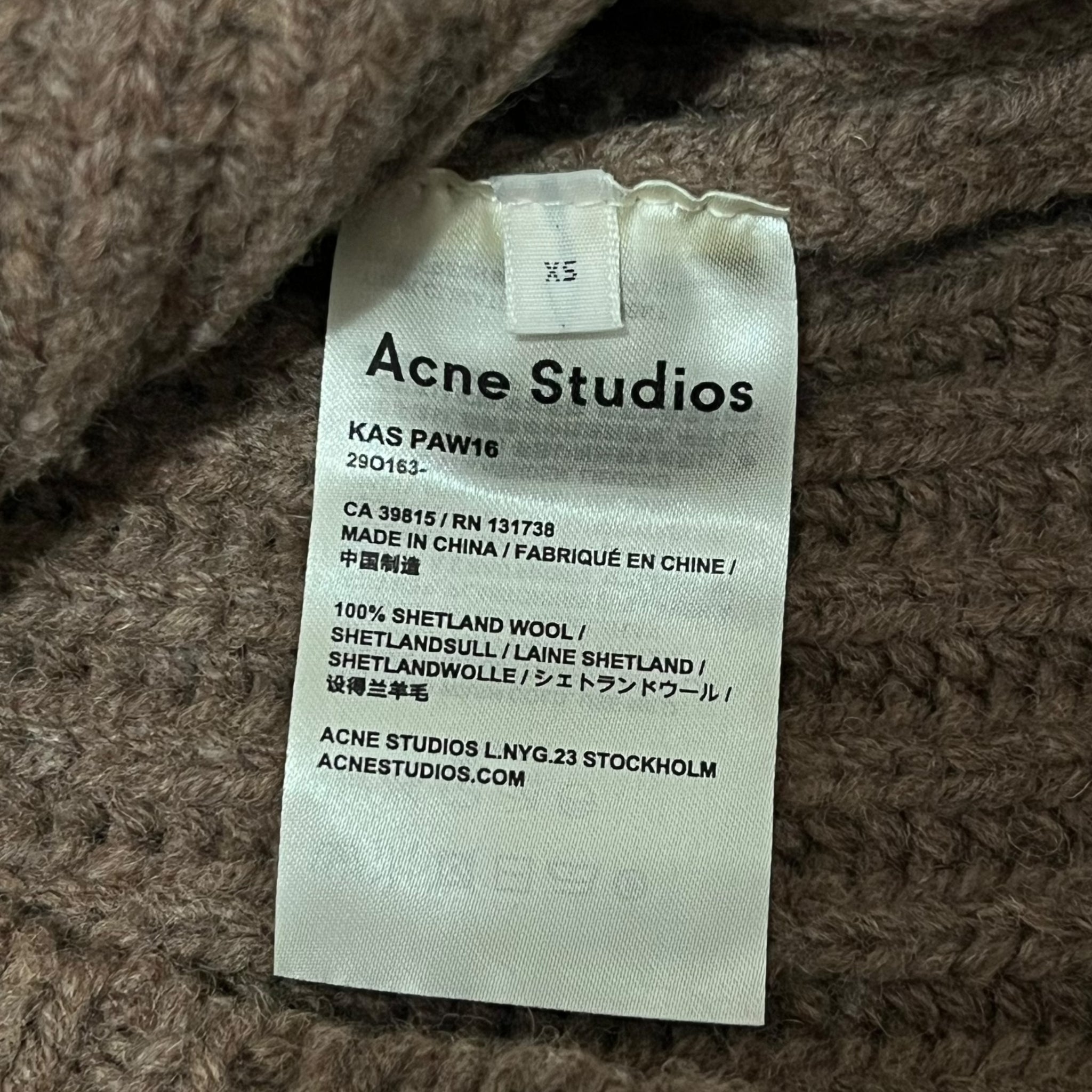 ACNE STUDIOS Heavy Wool Midi Knit Sweater