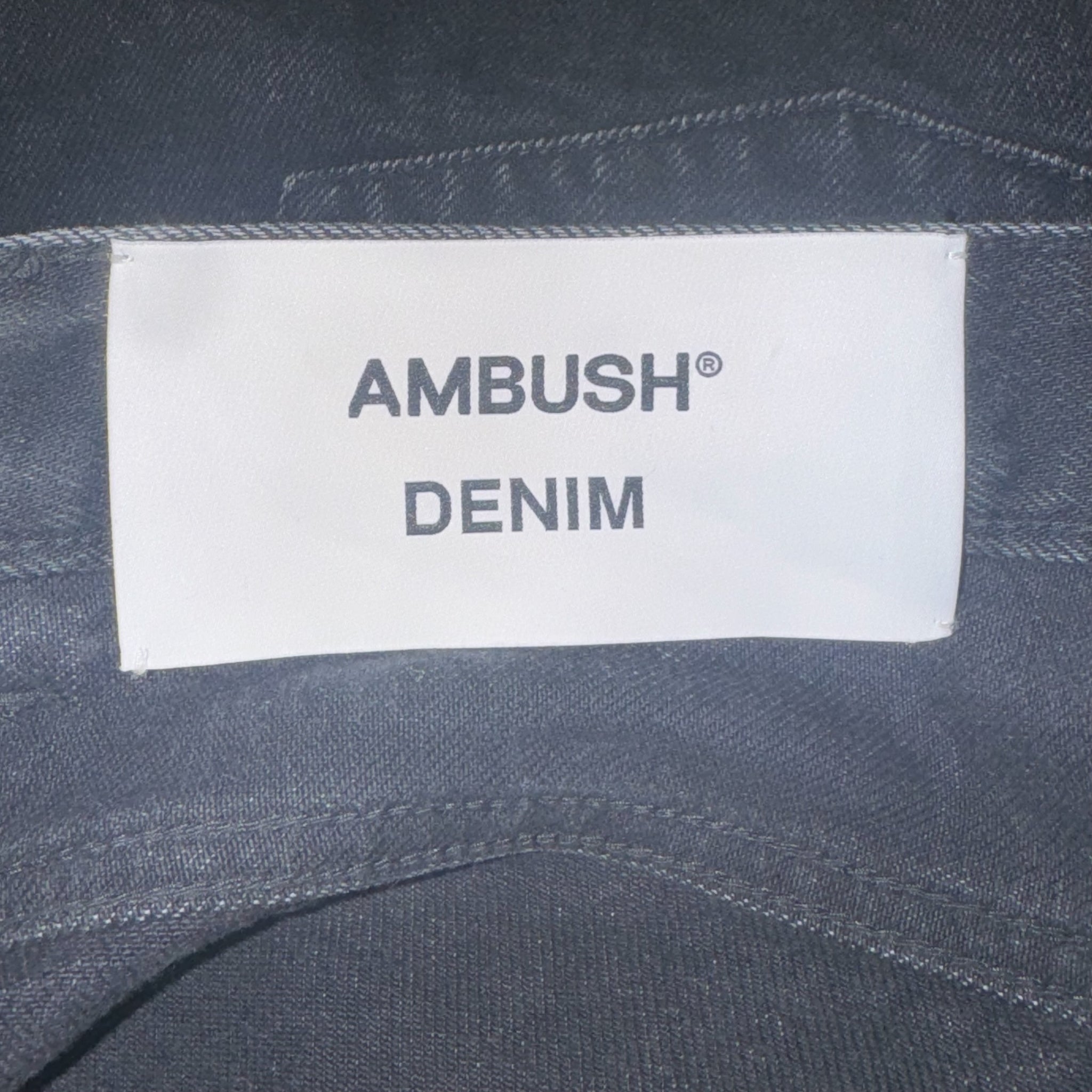 AMBUSH Black Straight Denim Pants