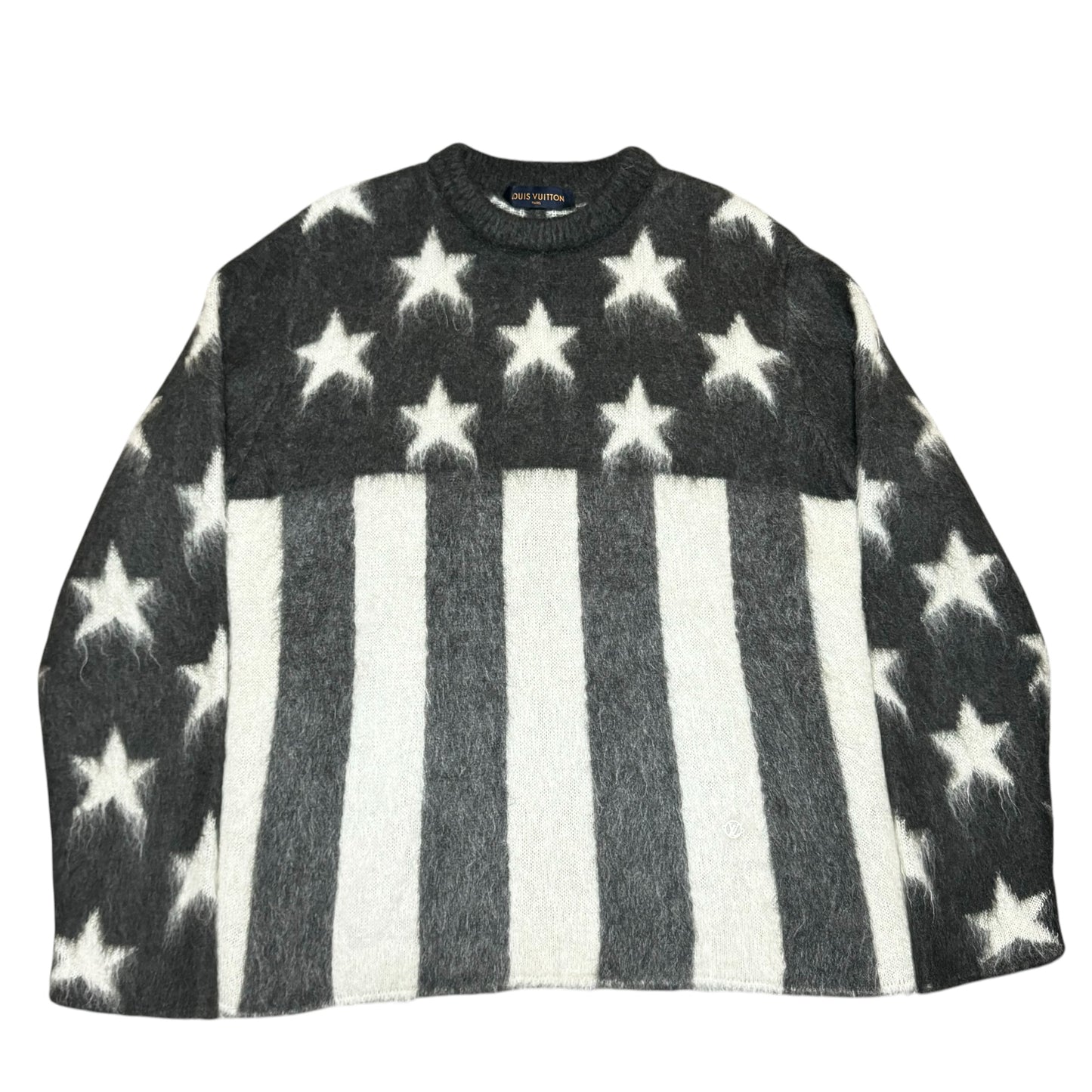 LOUIS VUITTON 2019AW USA FLAG MOHAIR SWEATER