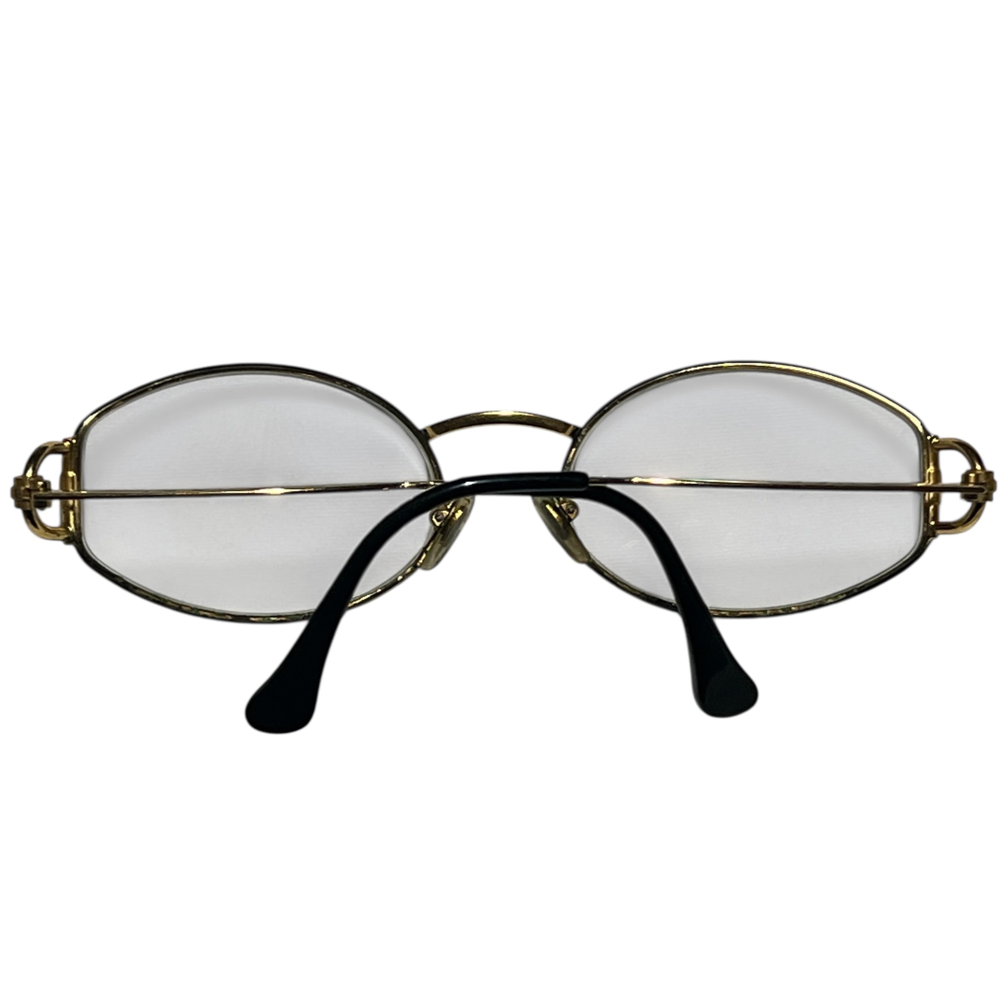 GUCCI Vintage Gold Temple Glasses