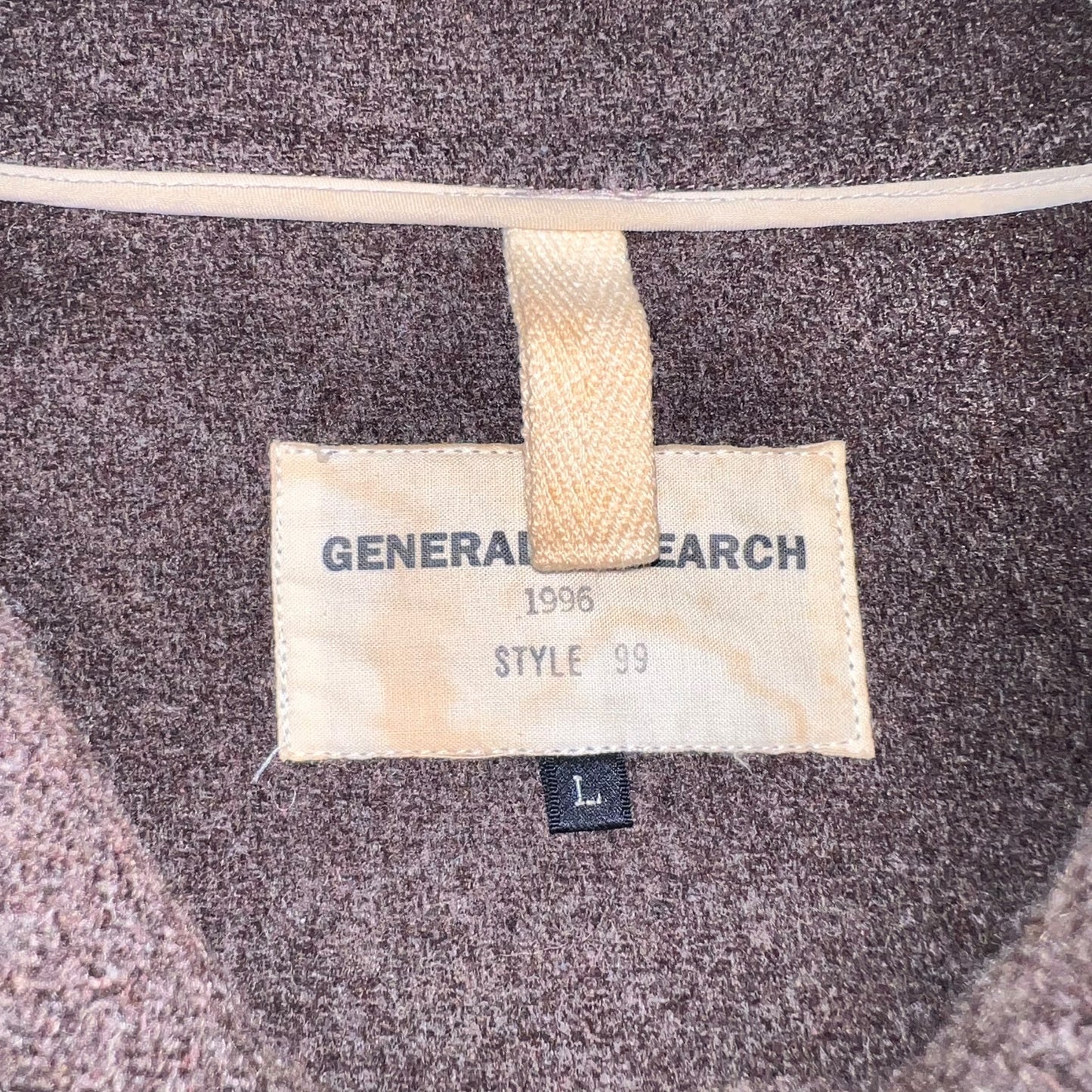 GENERAL RESEARCH 1996AW LEATHER BELT DUFFLE COAT