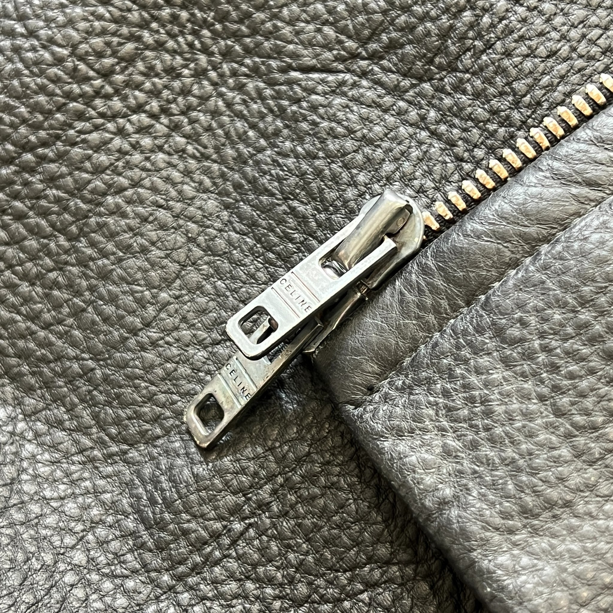 CELINE Vintage Deerskin Leather Long Coat