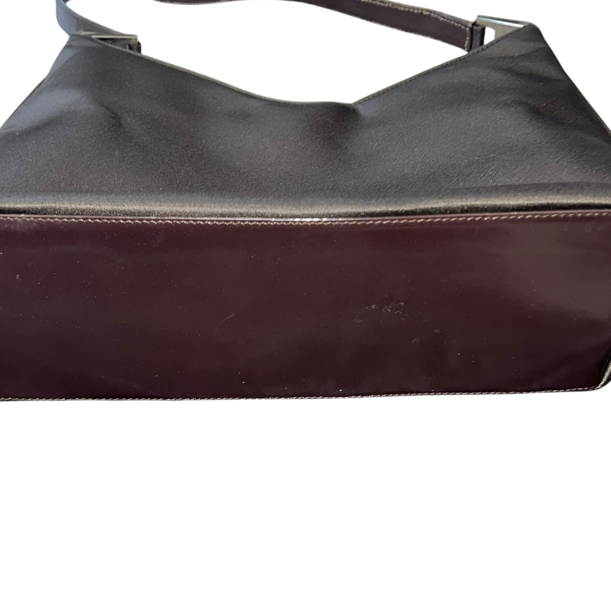 GUCCI Nylon × Leather Shoulder Bag