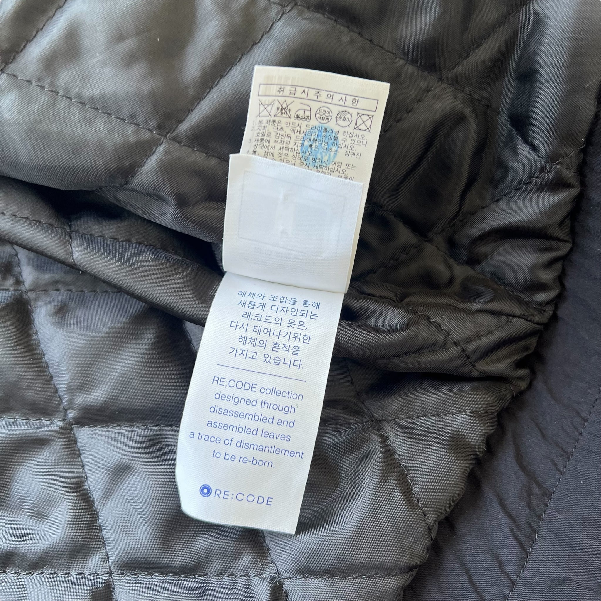 JINYONGKIM × RE CODE SUNFADED OVERSIZED BOMBER JACKET