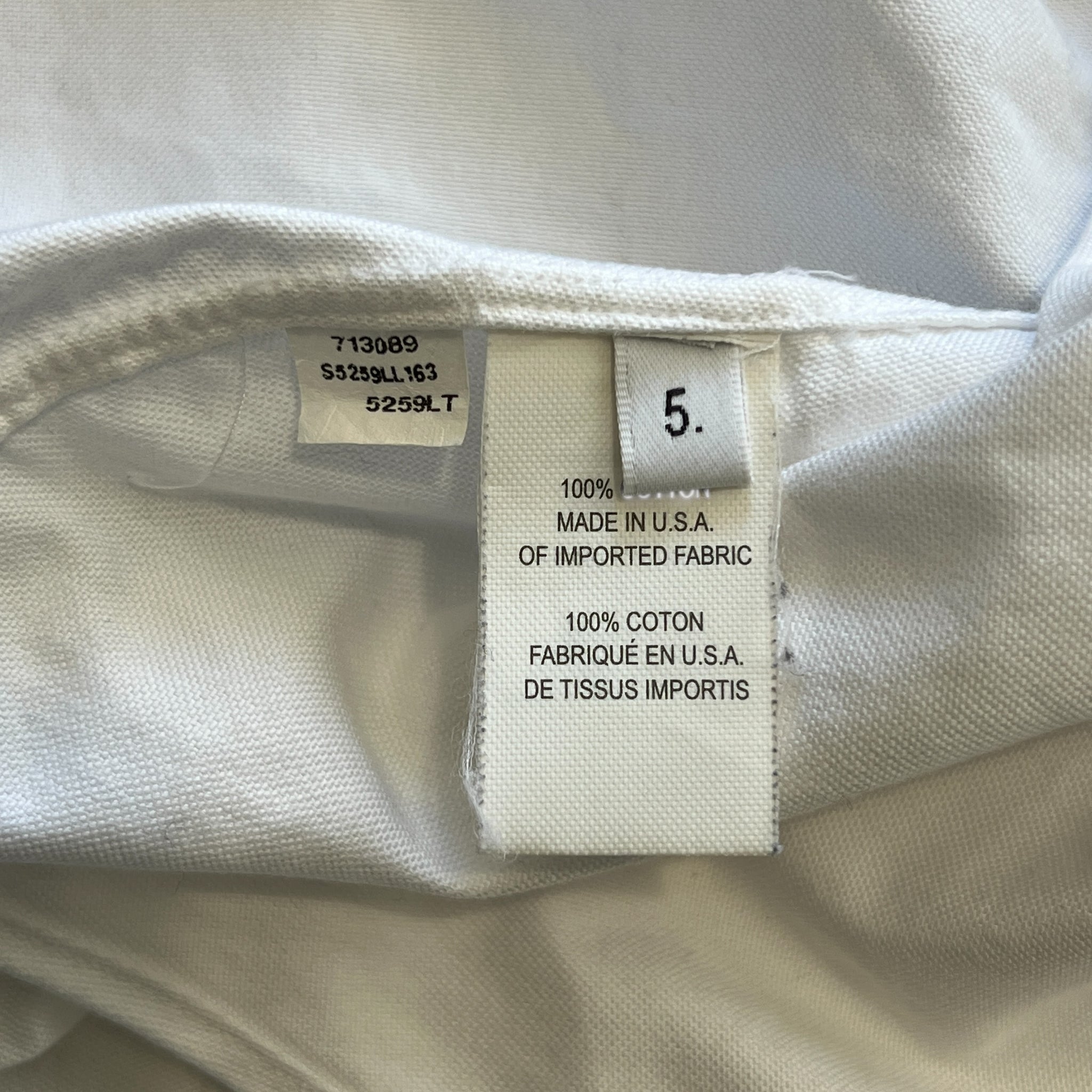 THOM BROWNE Band Collar Cotton Shirts SIZE 5