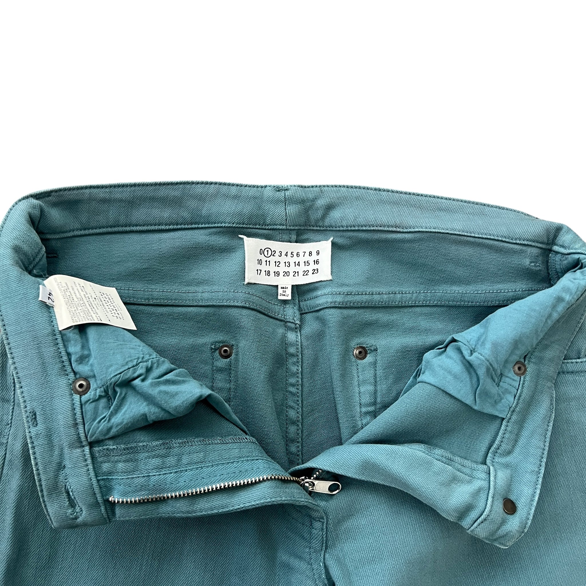 Maison Margiela 2013SS Green Cotton Skinny Pants