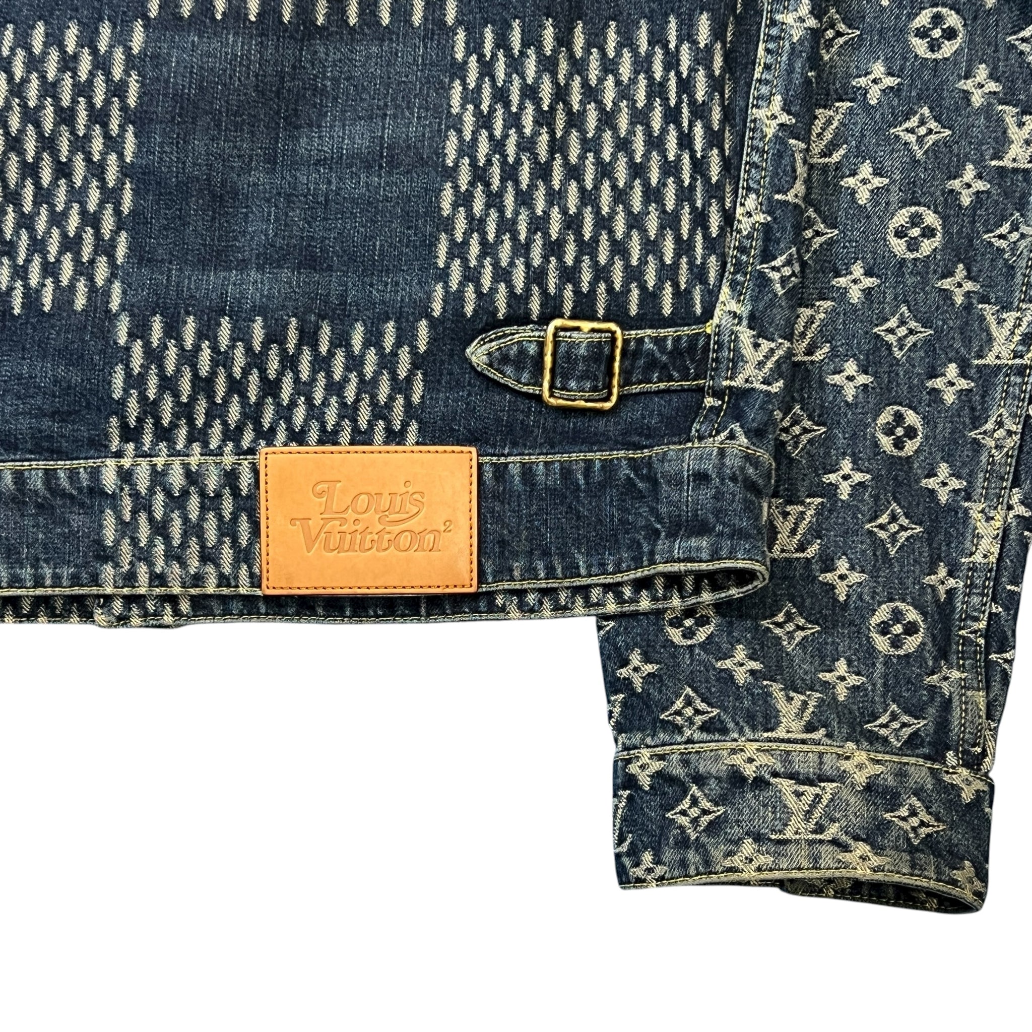 LOUIS VUITTON 2020AW × NIGO Giant Damier Waves Monogram Denim Jacket
