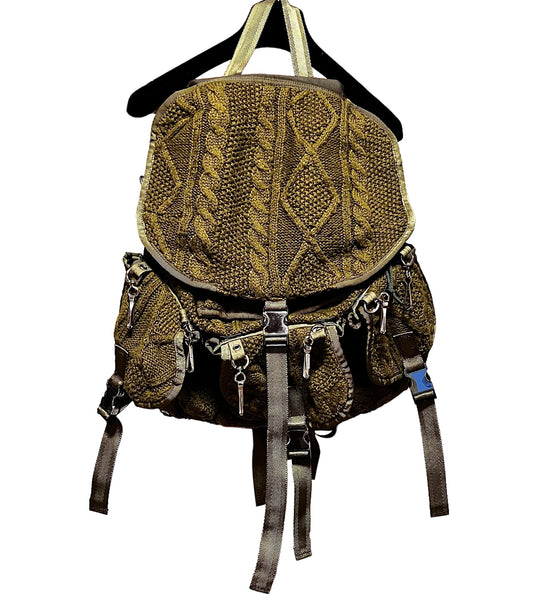 UNDERCOVER 2004AW BUT BEAUTIFUL MODULAR KNIT BACKPACK KARKI