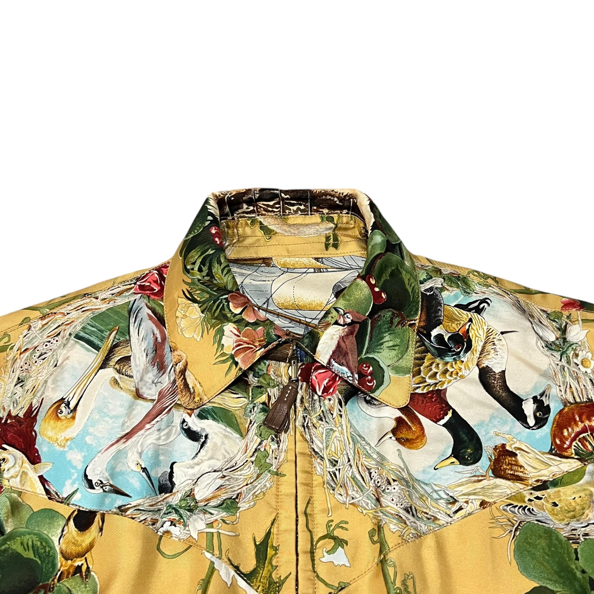 Hermes 1992 Hermes Rare historical silk r Reversible - Art by kermit Oliver
