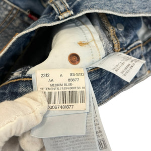 VETEMENTS 2019SS Reconstructed Denim Pants By Demna Gvasalia XS